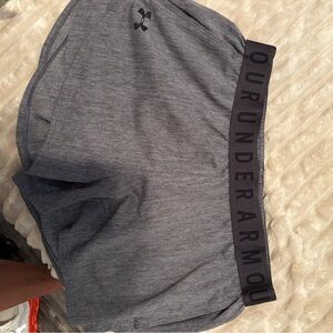 Under Armour Gray Athletic Shorts Lightweight Performance